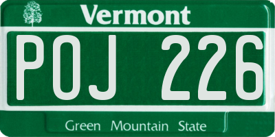 VT license plate POJ226