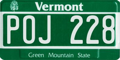 VT license plate POJ228