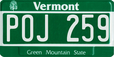 VT license plate POJ259