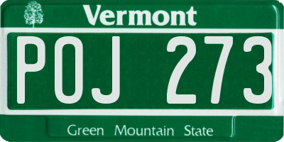 VT license plate POJ273
