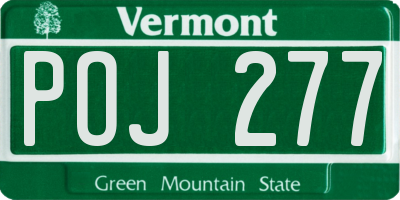 VT license plate POJ277
