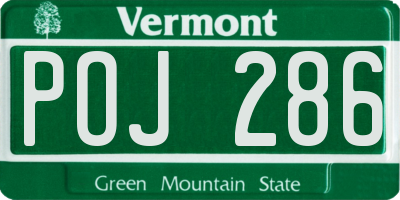 VT license plate POJ286