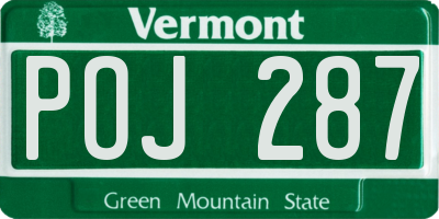 VT license plate POJ287
