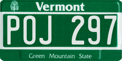 VT license plate POJ297