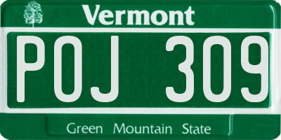 VT license plate POJ309