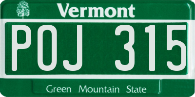 VT license plate POJ315