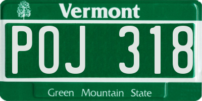 VT license plate POJ318