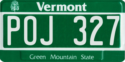 VT license plate POJ327