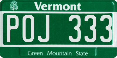 VT license plate POJ333