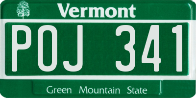 VT license plate POJ341