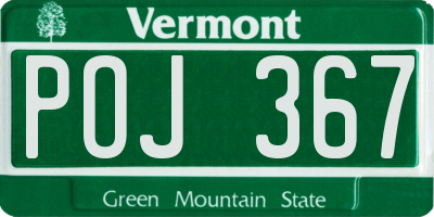 VT license plate POJ367