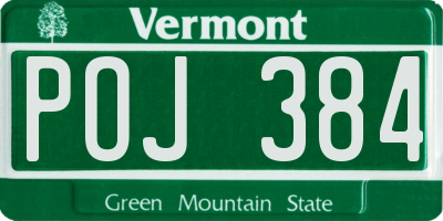 VT license plate POJ384