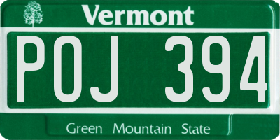 VT license plate POJ394
