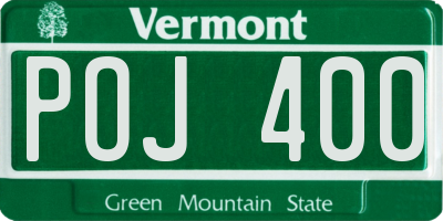VT license plate POJ400