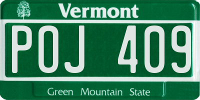 VT license plate POJ409