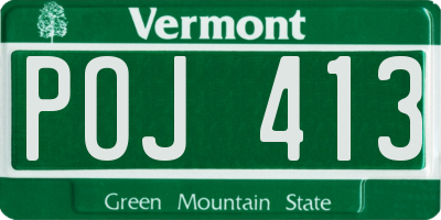 VT license plate POJ413