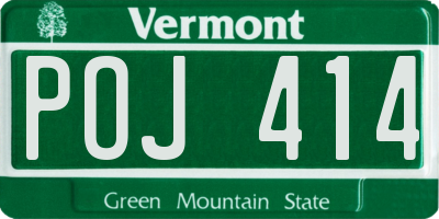 VT license plate POJ414