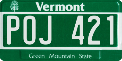 VT license plate POJ421
