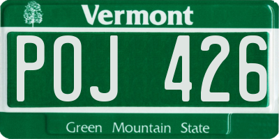 VT license plate POJ426