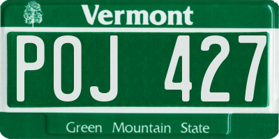 VT license plate POJ427