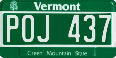 VT license plate POJ437