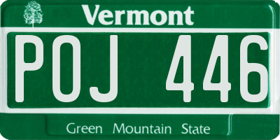 VT license plate POJ446