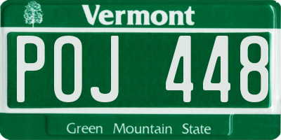 VT license plate POJ448