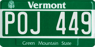 VT license plate POJ449