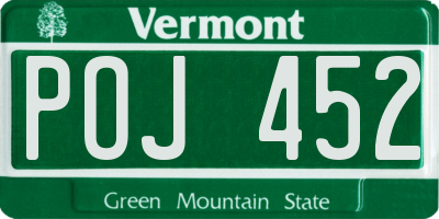 VT license plate POJ452