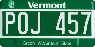 VT license plate POJ457