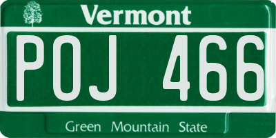 VT license plate POJ466