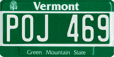 VT license plate POJ469