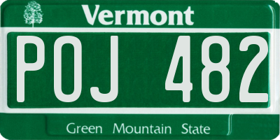 VT license plate POJ482
