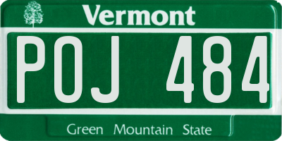 VT license plate POJ484
