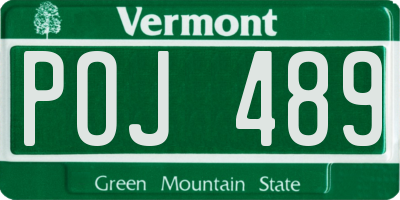VT license plate POJ489