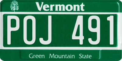 VT license plate POJ491