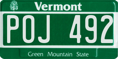 VT license plate POJ492