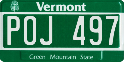 VT license plate POJ497