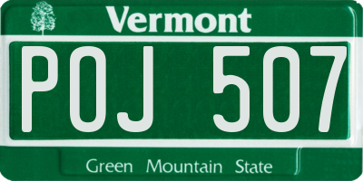 VT license plate POJ507