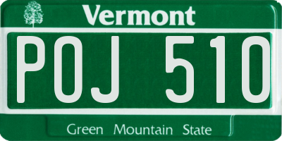 VT license plate POJ510