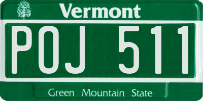VT license plate POJ511