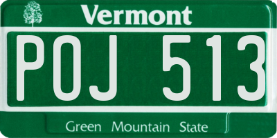 VT license plate POJ513