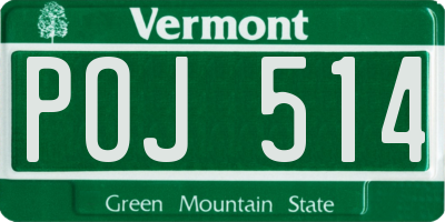 VT license plate POJ514