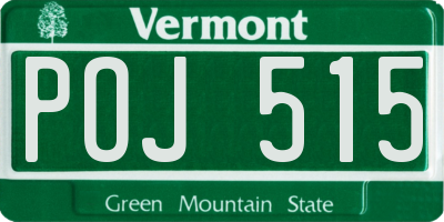 VT license plate POJ515