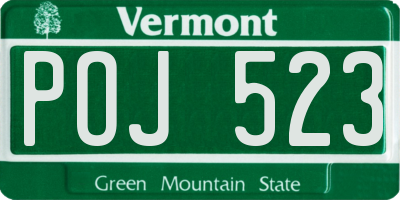 VT license plate POJ523