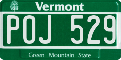 VT license plate POJ529