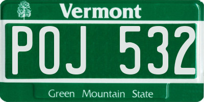 VT license plate POJ532