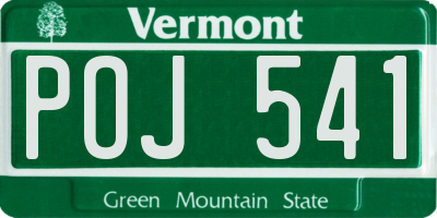VT license plate POJ541