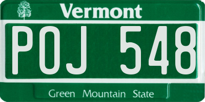 VT license plate POJ548