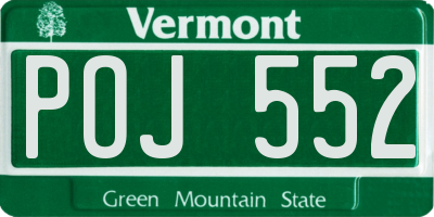 VT license plate POJ552